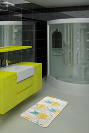 Mijölnir Alfombrilla de baño Ananas Djt Multicolor 40 x 60 cm